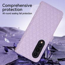 Load image into Gallery viewer, Casekis Crossbody Cardholder Phone Case For Galaxy Z Fold 4 Purple