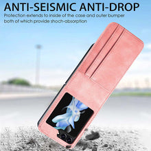 Load image into Gallery viewer, Casekis Folding Multi-card Leather Case for Galaxy Z Flip 5 5G