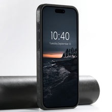 Load image into Gallery viewer, Casekis MagSafe Leather Stand Phone Case Black