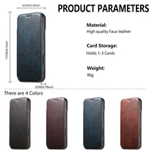 Load image into Gallery viewer, Casekis Leather Wallet MagSafe Phone Case Blue