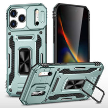 Load image into Gallery viewer, Casekis Sliding Camera Cover Anti-Fall Phone Case Alpine Green