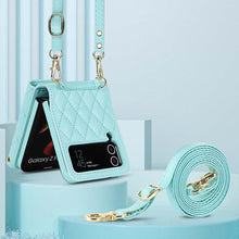 Load image into Gallery viewer, Casekis Crossbody Cardholder Phone Case For Galaxy Z Flip 3 Green