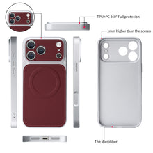 Load image into Gallery viewer, Casekis Magnetic Shockproof Leather Phone Case Claret