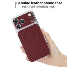 Load image into Gallery viewer, Casekis Magnetic Shockproof Leather Phone Case Claret