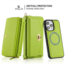 Load image into Gallery viewer, Casekis Multifunction Tote Crossbody Solid Color Phone Bag Green
