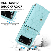 Load image into Gallery viewer, Casekis Crossbody Cardholder Phone Case For Galaxy Z Flip 3 Green