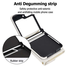 Load image into Gallery viewer, Casekis Crossbody Cardholder Phone Case For Galaxy Z Flip 5 White