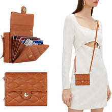 Load image into Gallery viewer, Casekis Crossbody Cardholder Phone Case For Galaxy Z Flip 5 Brown