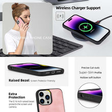 Load image into Gallery viewer, Casekis Zipper 11 Card Slots Wallet Phone Case Pink