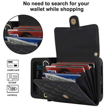 Load image into Gallery viewer, Casekis Crossbody Cardholder Phone Case For Galaxy Z Flip 4 Black