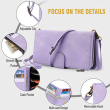 Load image into Gallery viewer, Casekis Crossbody 9 Card Holder Phone Case Purple