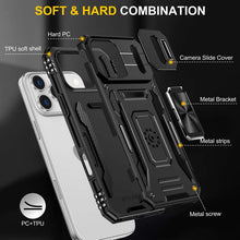 Load image into Gallery viewer, Casekis Sliding Camera Cover Anti-Fall Phone Case Black