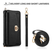 Load image into Gallery viewer, Casekis Multifunction Tote Crossbody Solid Color Phone Bag Black