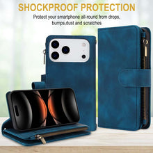Load image into Gallery viewer, Casekis Crossbody 9 Card Holder Phone Case Navy Blue