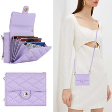 Load image into Gallery viewer, Casekis Crossbody Cardholder Phone Case For Galaxy Z Flip 3 Purple