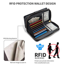 Load image into Gallery viewer, CASEKIS 2-in-1 Magnetic Detachable Wallet Case with RFID Blocking, 16 Card Slots & Zipper Pocket Black