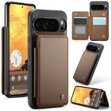 Load image into Gallery viewer, Casekis RFID Cardholder Wallet Phone Case Brown
