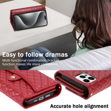 Load image into Gallery viewer, Casekis 7-Slot Foldable Crossbody Wallet Phone Case Red