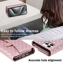 Load image into Gallery viewer, Casekis 7-Slot Foldable Crossbody Wallet Phone Case Rose Gold