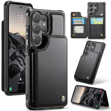 Load image into Gallery viewer, Casekis RFID Cardholder Wallet Phone Case Black