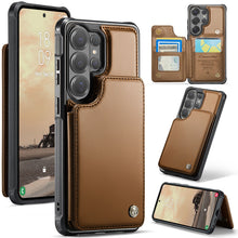 Load image into Gallery viewer, Casekis RFID Cardholder Wallet Phone Case Brown