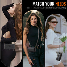 Load image into Gallery viewer, Casekis Crossbody Leather Wallet RFID Phone Case Black