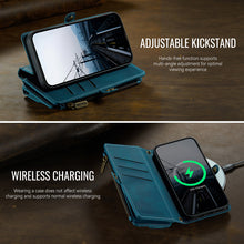 Load image into Gallery viewer, Casekis Crossbody Leather Wallet RFID Phone Case Green