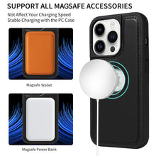 Load image into Gallery viewer, Casekis Cardholder Case with Wrist Strap,Compatible with MagSafe,Zipper Pocket,Black