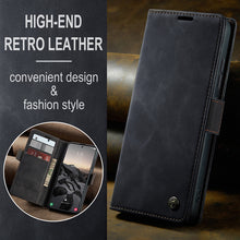 Load image into Gallery viewer, Casekis Retro Wallet Case Black
