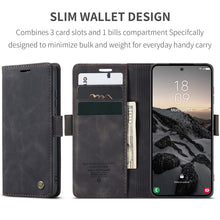 Load image into Gallery viewer, Casekis Retro Wallet Case Black