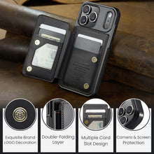 Load image into Gallery viewer, Casekis RFID Cardholder Wallet Phone Case Black