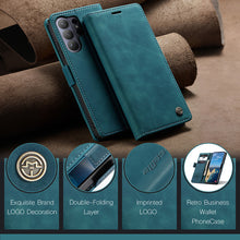 Load image into Gallery viewer, Casekis Retro Wallet Case Blue