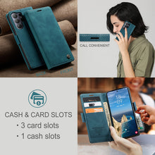Load image into Gallery viewer, Casekis Retro Wallet Case Blue