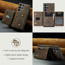 Load image into Gallery viewer, Casekis Magnetic Wallet Detachable Phone Case Coffee