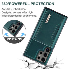 Load image into Gallery viewer, Casekis Magnetic Wallet Detachable Phone Case Green