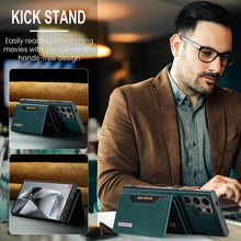 Load image into Gallery viewer, Casekis Magnetic Wallet Detachable Phone Case Green