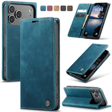Load image into Gallery viewer, Casekis Retro Wallet Case Blue