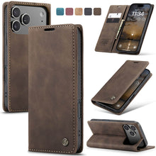 Load image into Gallery viewer, Casekis Retro Wallet Case Coffee