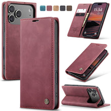 Load image into Gallery viewer, Casekis Retro Wallet Case Red
