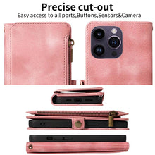 Load image into Gallery viewer, Casekis Zipper RFID Wallet Phone Case Pink