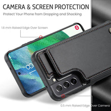 Load image into Gallery viewer, Casekis RFID Cardholder Wallet Phone Case For Galaxy S21 FE 5G