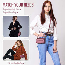 Load image into Gallery viewer, Casekis Cardholer Zipper Wallet Crossbody Phone Case Red