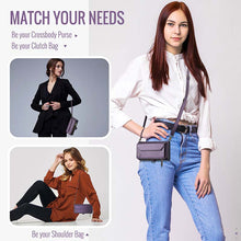Load image into Gallery viewer, Casekis Cardholer Zipper Wallet Crossbody Phone Case Purple