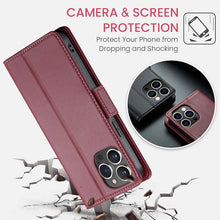 Load image into Gallery viewer, Casekis RFID Cardholder Phone Case Red