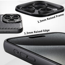 Load image into Gallery viewer, Casekis Magnetic Charging Rotating Stand Leather Phone Case Fiber Texture