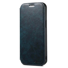 Load image into Gallery viewer, Casekis Leather Wallet MagSafe Phone Case Blue