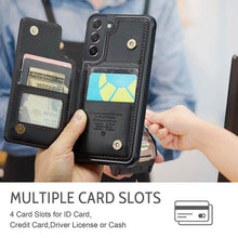 Load image into Gallery viewer, Casekis RFID Cardholder Wallet Phone Case For Galaxy S21 FE 5G
