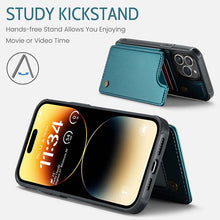 Load image into Gallery viewer, Casekis RFID Cardholder Wallet Phone Case Green