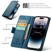 Load image into Gallery viewer, Casekis RFID Cardholder Phone Case Blue