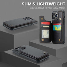 Load image into Gallery viewer, Casekis RFID Cardholder Wallet Phone Case Black